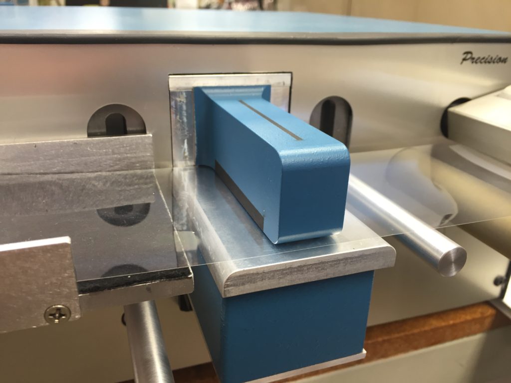 Plastic film thickness gauge